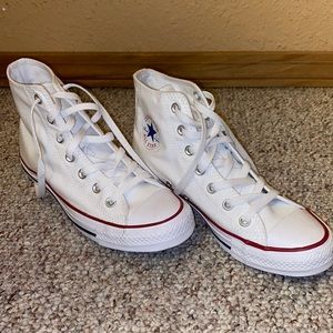 White Chuck Taylor High Tops